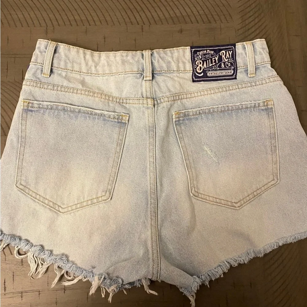 High Waist Jean Shorts - Picture 5 of 5